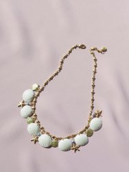 Little Mermaid Porcelain Seashell Necklace