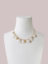 Little Mermaid Porcelain Seashell Necklace