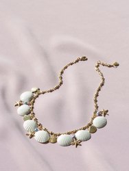 Little Mermaid Porcelain Seashell Necklace