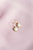 Mini Porcelain Camellia Flower Charm Earrings