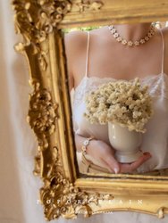 Mini Porcelain Daisy Cluster Necklace