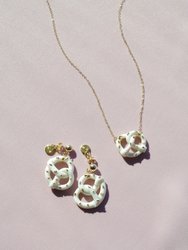 Mini Porcelain Pretzel Earrings