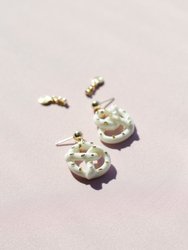 Mini Porcelain Pretzel Earrings