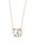 Mini Porcelain Pretzel Necklace - White/Gold