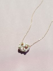 Mini Porcelain Pretzel Necklace