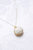 Mini Porcelain Rose Charm Gold-Filled Necklace