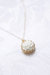 Mini Porcelain Rose Charm Gold-Filled Necklace