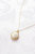 Mini Porcelain Rose Charm Gold-Filled Necklace