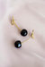 Porcelain Black Cherry Earrings