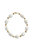 Porcelain Cowrie Shell Collar Necklace - White/Gold