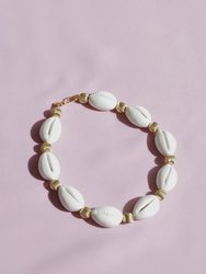 Porcelain Cowrie Shell Collar Necklace