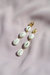 Porcelain Cowrie Shell Linear Earrings