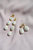 Porcelain Cowrie Shell Linear Earrings