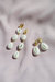 Porcelain Cowrie Shell Linear Earrings