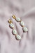 Porcelain Cowrie Shell Linear Earrings