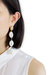 Porcelain Cowrie Shell Linear Earrings