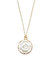 Porcelain Moonlight Rose Charm Gold-Filled Necklace - White/Gold