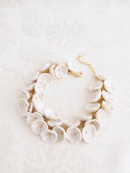 Porcelain Plum Blossom Cluster Necklace