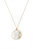 Porcelain Rose With Pearl Gold-Filled Necklace - White/Gold