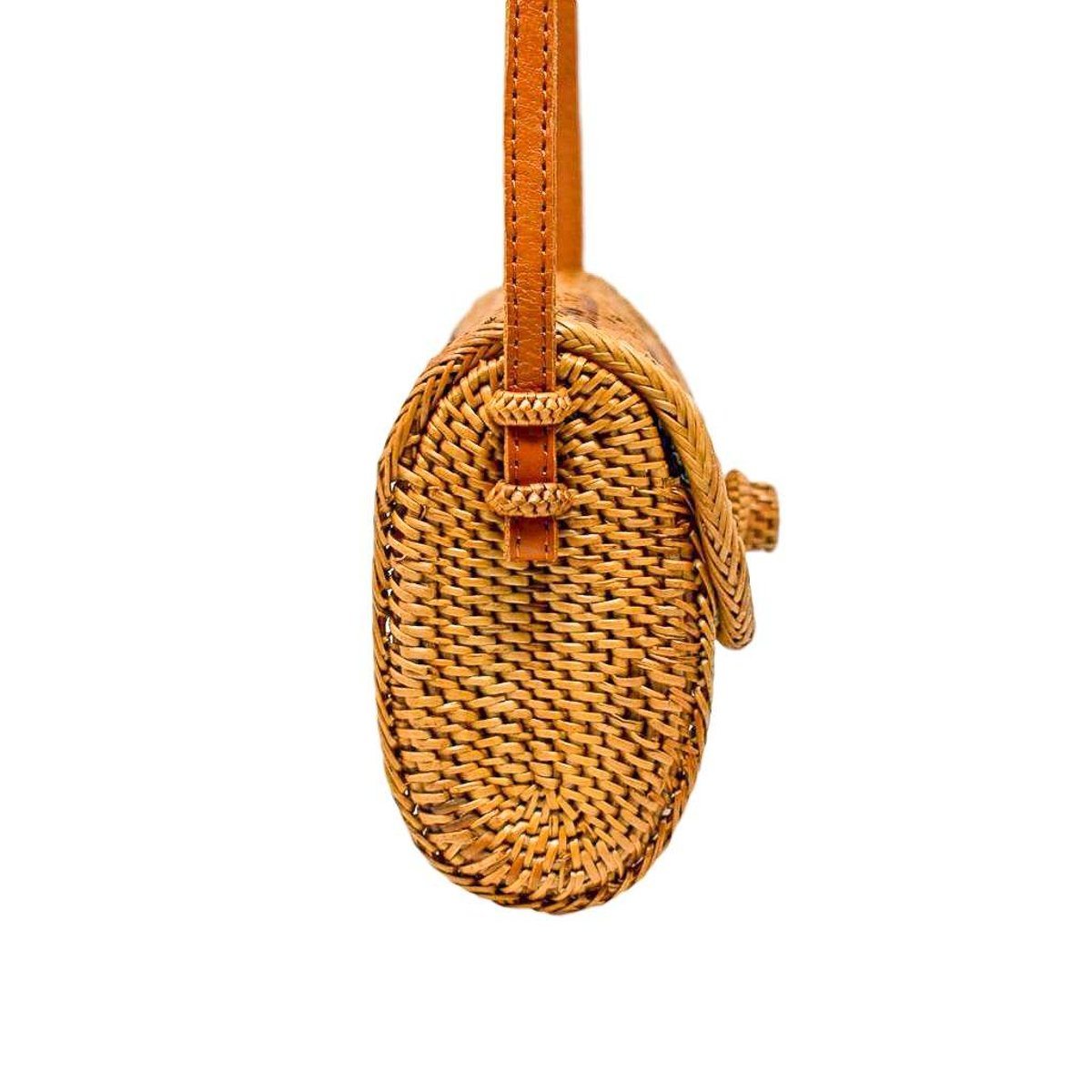 Poppy Bowtie Straw Crossbody, Yellow