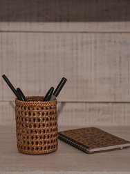 Cane Pencil Holder / Desk Organizer