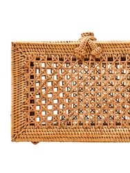 Evie Clutch - Natural Honey