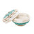 Gili Shell Bowl With Lid - Turquoise