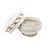 Gili Shell Bowl With Lid - White - White