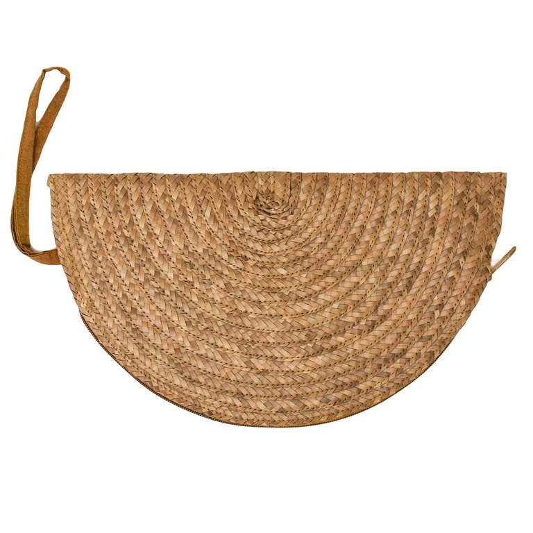 Halfmoon Clutch - Natural