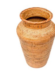 Honey Rattan Decor Vase - Honey
