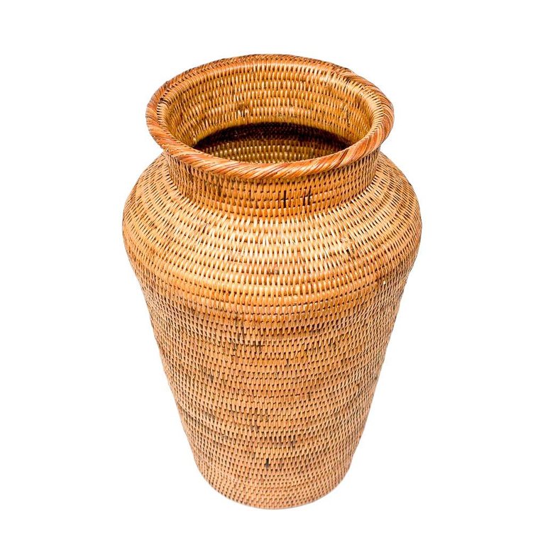 Honey Rattan Decor Vase - Honey