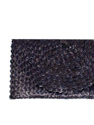 Lizzie Grass Clutch - Onyx Black - Onyx Black