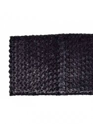 Lizzie Grass Clutch - Onyx Black