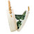 Milly Bag {white & Tan} - Palm Leaf