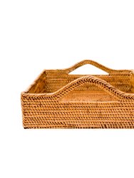 Rattan Tray With Handles