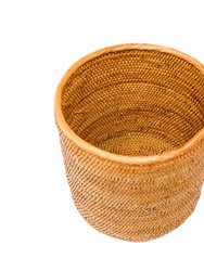 RATTAN WASTE BIN