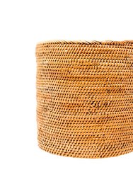 RATTAN WASTE BIN - POPPY + SAGE