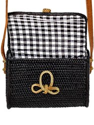 Sophia Bag - Black - Black/White Gingham