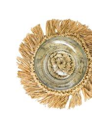 STRAW FRINGE COASTER SET (Set of 6)