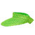 Straw Sun Visor - Green - Green