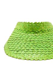 Straw Sun Visor - Green