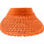 Straw Sun Visor - Orange - Orange