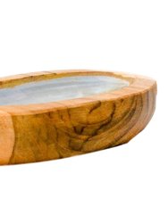 Teak Shell Soap Dish - Large Size