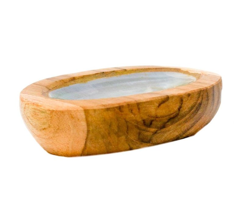 Teak Shell Soap Dish - Large Size