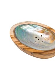 Teak Shell Soap Dish - Large Size - Tan