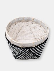 Bamboo Beaded Trinket Basket