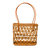 Caroline Rattan Tote Bag - Brown