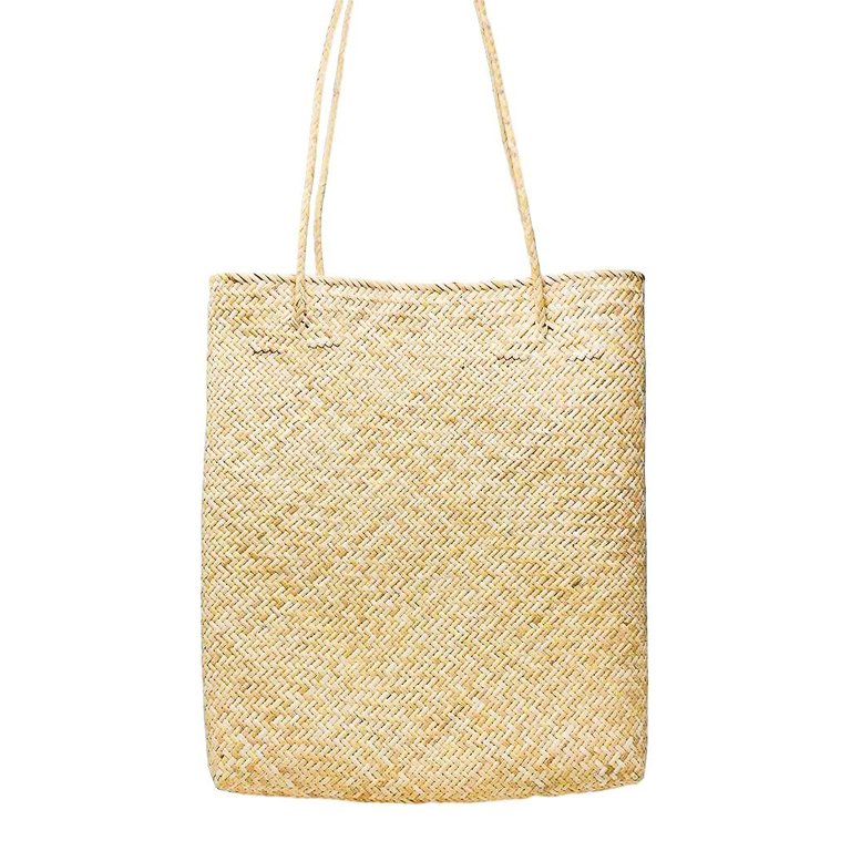 Flat Charlotte Tote - Natural