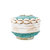 Gili Shell Bowl With Lid - Turquoise