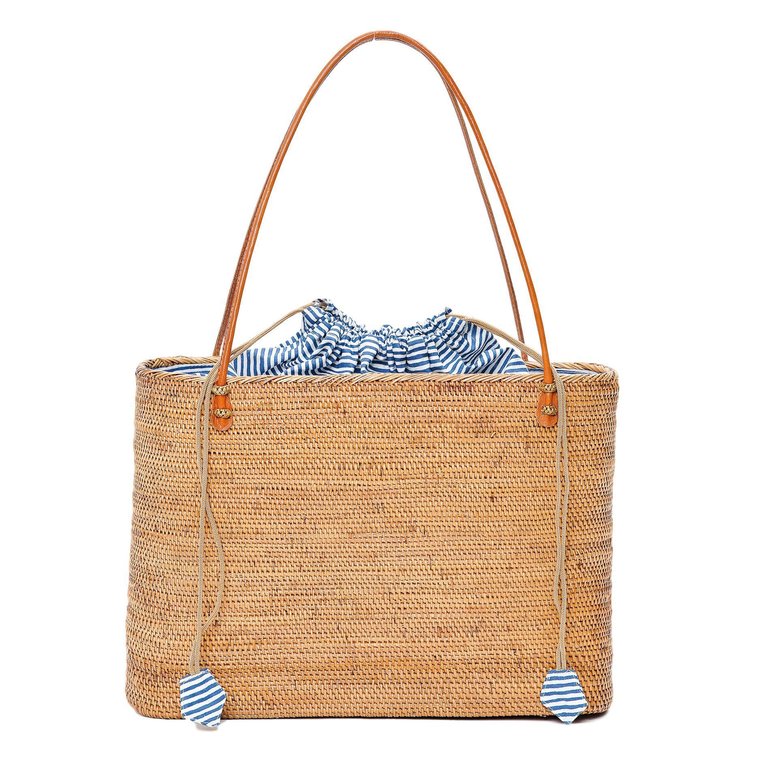 Harper Tote - Nantucket Navy Stripe